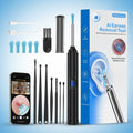 AI Ear Wax Removal Kit with 1080P HD Camera, AI Eardrum Alert, 6-Axis Gyroscope, Waterproof Lens, 230Mah Battery, 8-Piece Ear Cleaning Set, Ios & Android, FSA/HSA Eligible